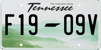 TN license plate F1909V