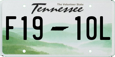 TN license plate F1910L