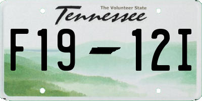TN license plate F1912I
