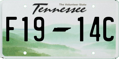 TN license plate F1914C