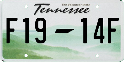 TN license plate F1914F