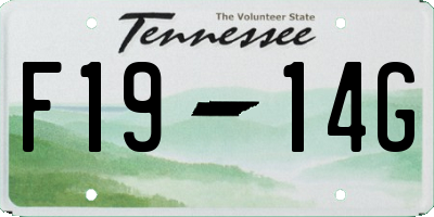 TN license plate F1914G