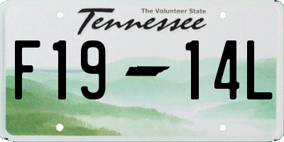 TN license plate F1914L