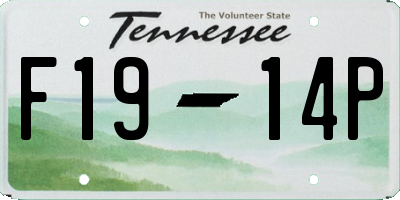 TN license plate F1914P