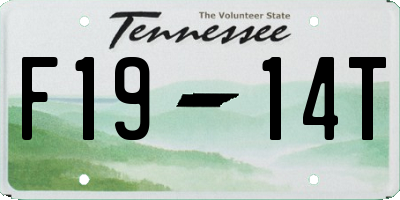 TN license plate F1914T