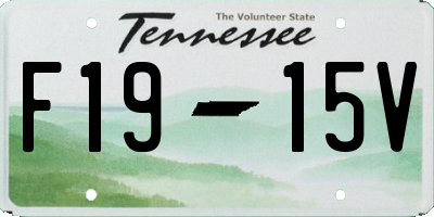 TN license plate F1915V