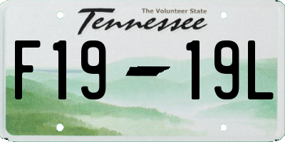 TN license plate F1919L
