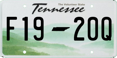 TN license plate F1920Q