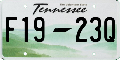TN license plate F1923Q
