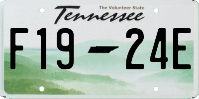 TN license plate F1924E