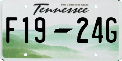 TN license plate F1924G