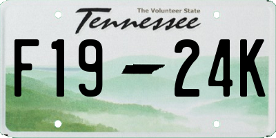 TN license plate F1924K