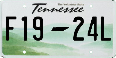 TN license plate F1924L