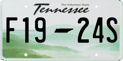 TN license plate F1924S