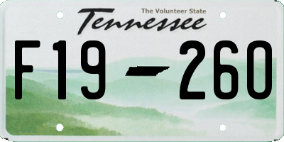 TN license plate F1926O