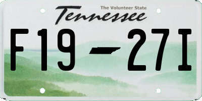 TN license plate F1927I