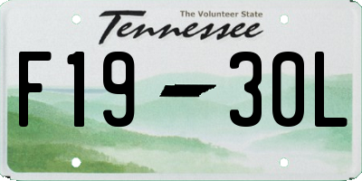 TN license plate F1930L