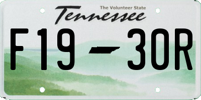 TN license plate F1930R
