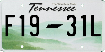 TN license plate F1931L