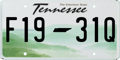 TN license plate F1931Q