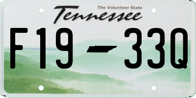 TN license plate F1933Q