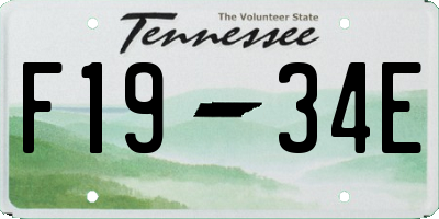 TN license plate F1934E