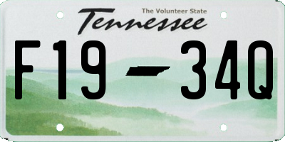 TN license plate F1934Q