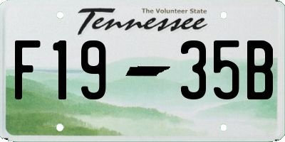 TN license plate F1935B