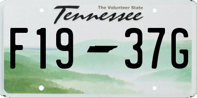TN license plate F1937G