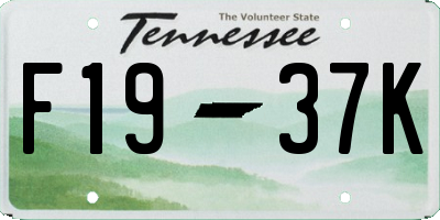 TN license plate F1937K