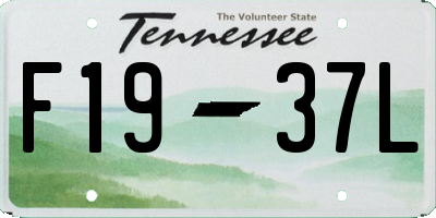 TN license plate F1937L
