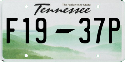 TN license plate F1937P