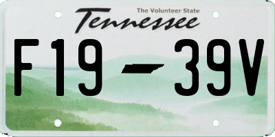 TN license plate F1939V