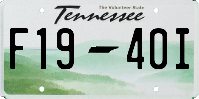 TN license plate F1940I