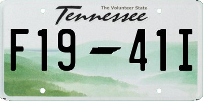 TN license plate F1941I
