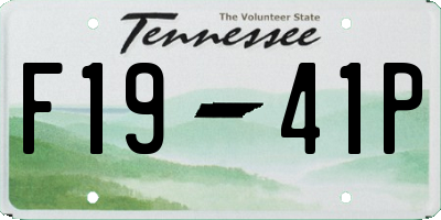TN license plate F1941P