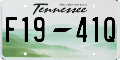 TN license plate F1941Q
