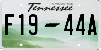 TN license plate F1944A