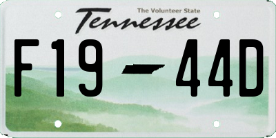 TN license plate F1944D