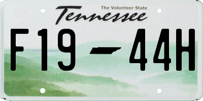 TN license plate F1944H