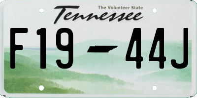 TN license plate F1944J