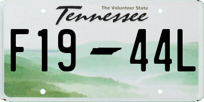 TN license plate F1944L