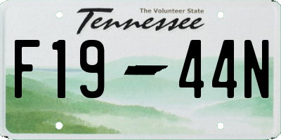 TN license plate F1944N