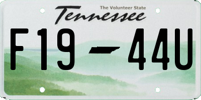 TN license plate F1944U