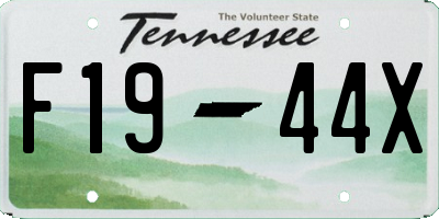 TN license plate F1944X