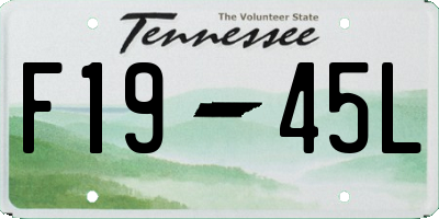 TN license plate F1945L