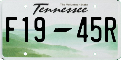 TN license plate F1945R