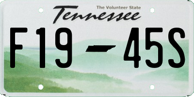TN license plate F1945S