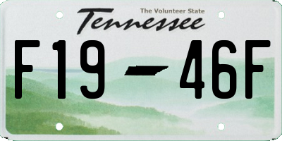 TN license plate F1946F