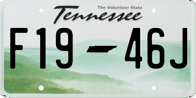 TN license plate F1946J